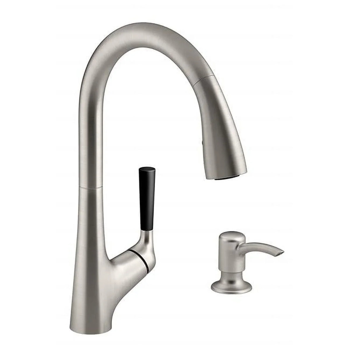 Stainless Vibrant Kohler R562-SD-VS Malleco Pull-Down Kitchen Faucet Steel Kit