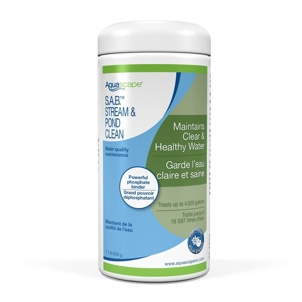 Solution Cleaner SAB Natural Stream 98900 1.1 Treatment, Pounds & Pond Aquascape