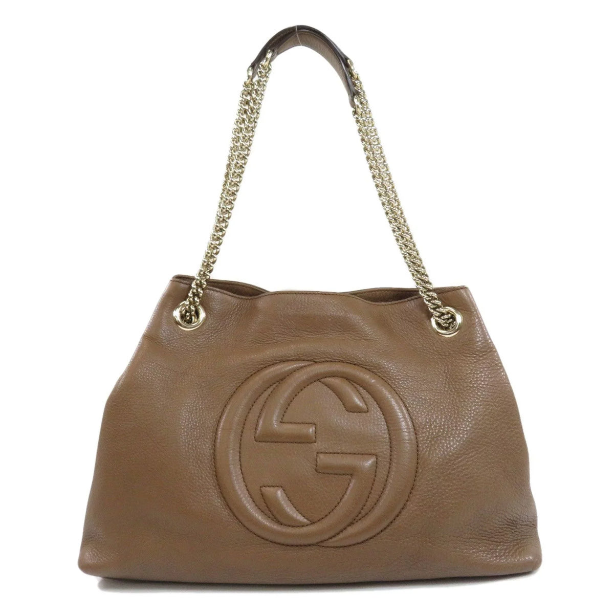 Bag Gucci Ladies Tote Chain Pre-Owned (Good) 308982 Soho Calf