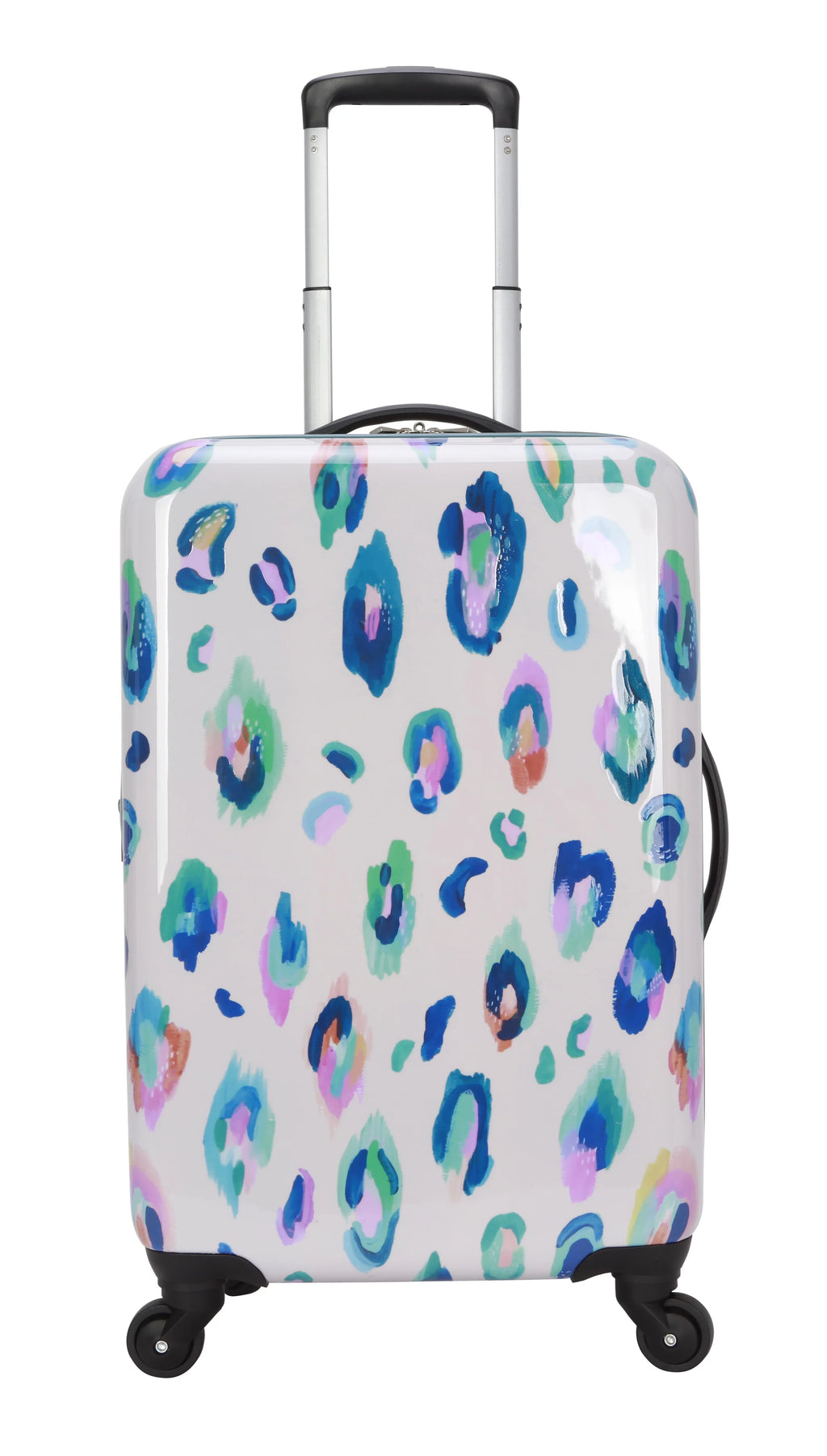 Hardside Leopard 21" Wild EttaVee Leopard Luggage, Print Child Cream