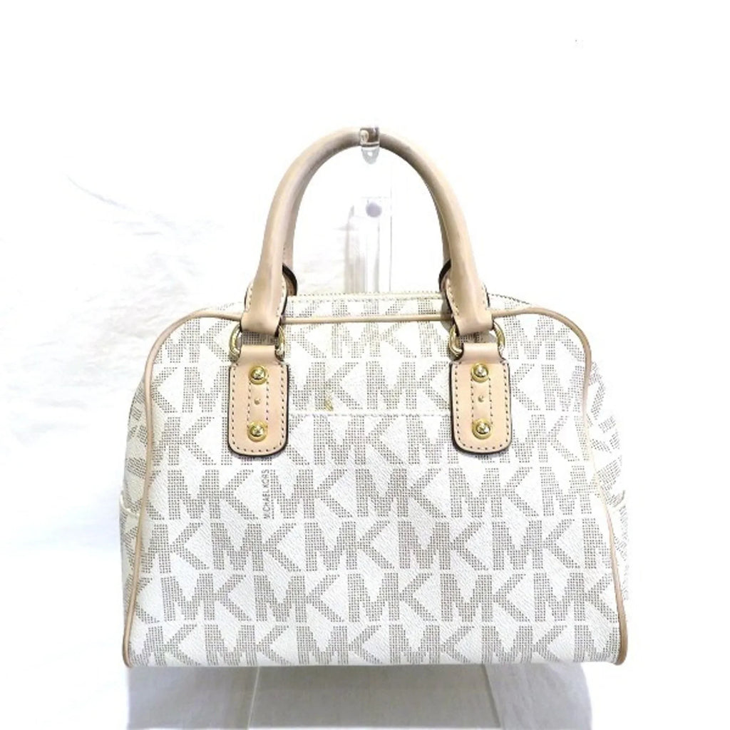 Signature Boston 2WAY Kors (Good) Bag Satchel MK Small Michael Shoulder Women Pre-Owned