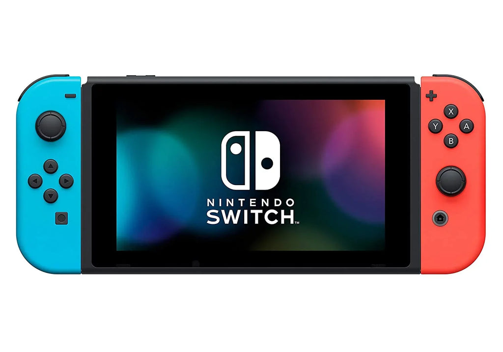 3 and Bros. Red Membership Joy-Con| Online Switch Deluxe Mario Switch U Nintendo Months 8 Bundle: Mario Nintendo and Kart Nintendo 32GB Switch Blue Deluxe with Console Neon /Super