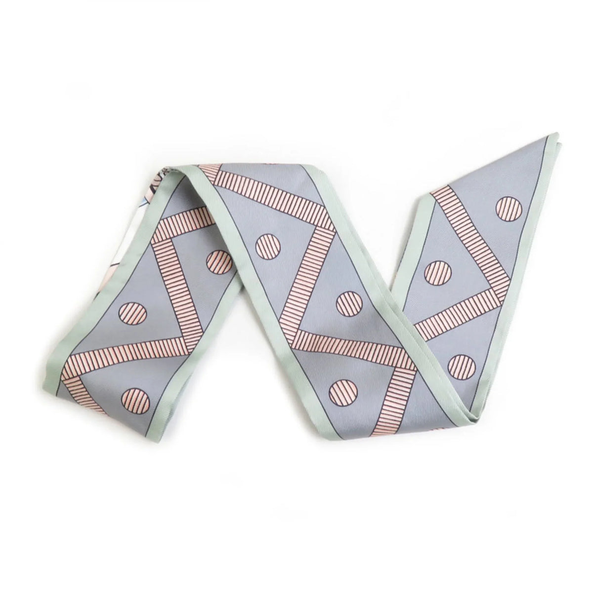 Women's (Good) Pre-Owned e58492f Muffler Twilly Silk Hermes Multicolor HERMES Scarf
