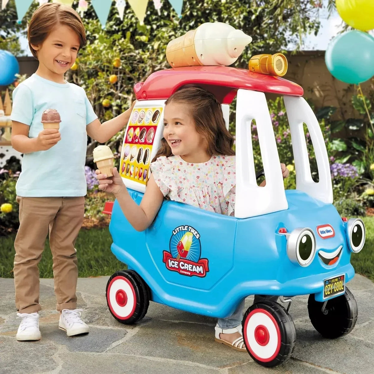 Cozy Toddler Tikes Girls Months - Boys Little to Years Ages 5 18 Foot-To-Floor Car Coupe For Cream Old Ice Ride-on Truck Kids