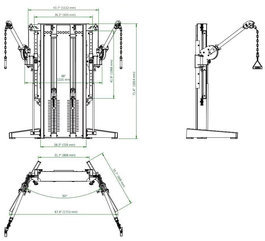 (New) Cable Newport Cross Fitness Dual French