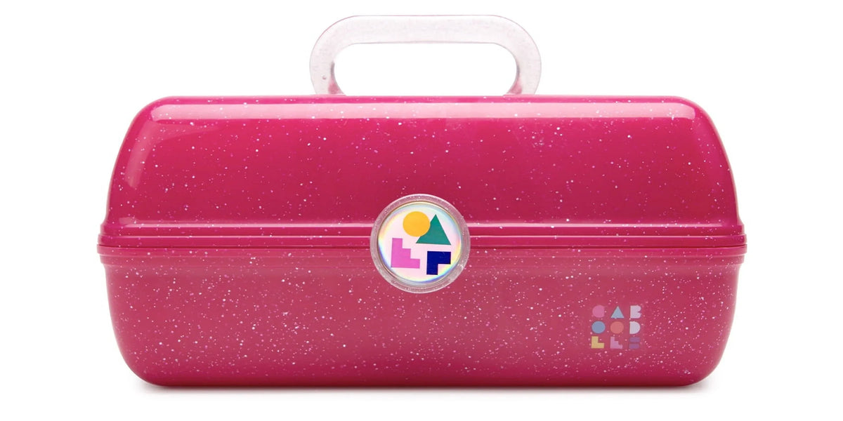 On-The-Go Makeup Pink Girl Deep Sparkle Caboodles Box,
