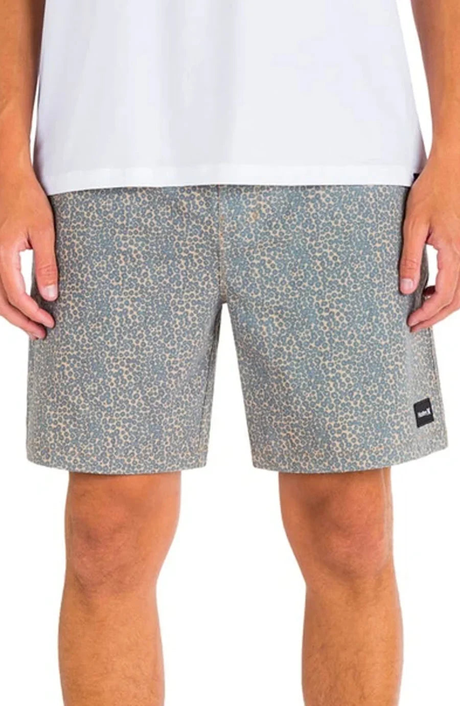 Shorts Gold Hurley Men's Naturals Leopard - Phantom Volley II 18' -(Small)