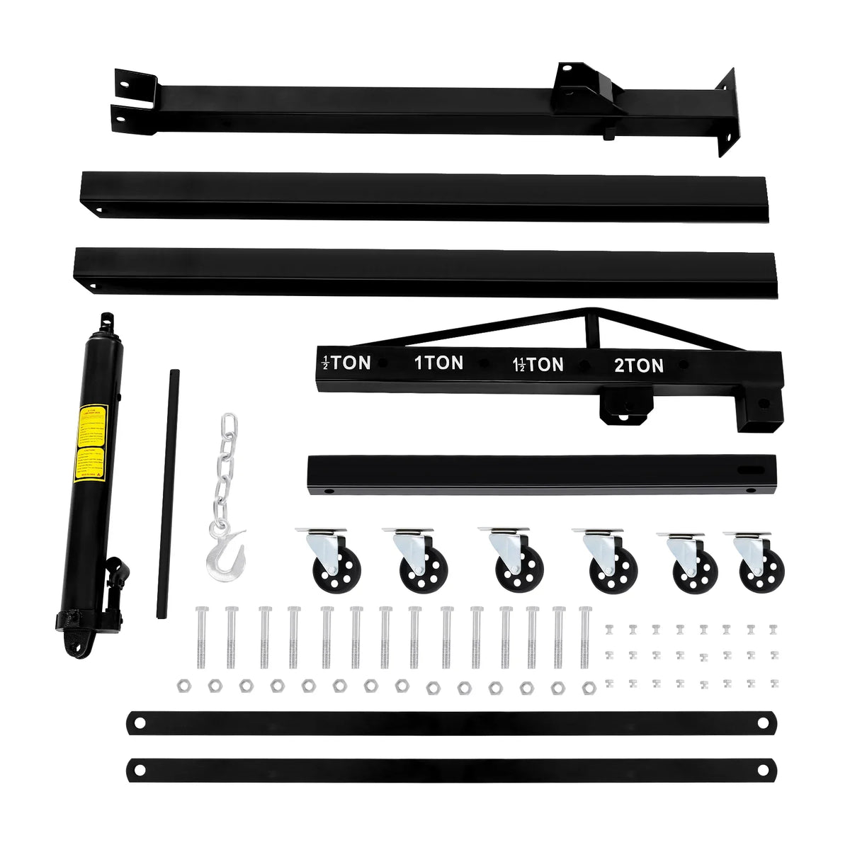 Shop Steel Heavy Lifting Crane, Duty Shop Crane Manual And Crane With Hydraulic 4400lbs, Crane Folding Engine Engine Capacity Cherry Legs, 2-ton, Folding Engine Boom Telescopic Hoist, Picker