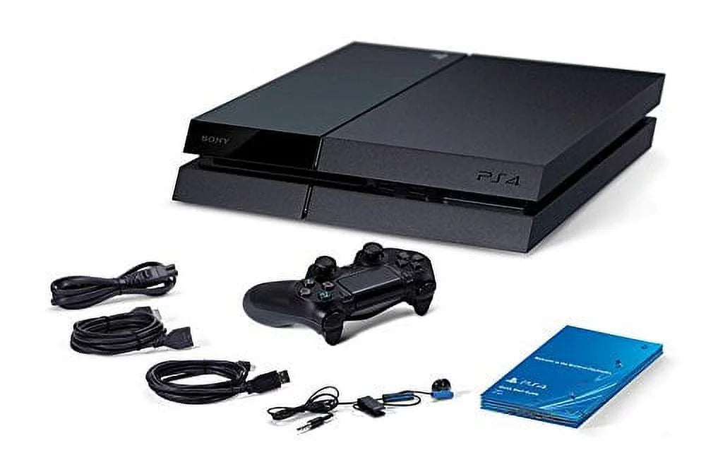 PS4 500GB Restored (Refurbished) Playstation Black Premium Sony Walmart Console