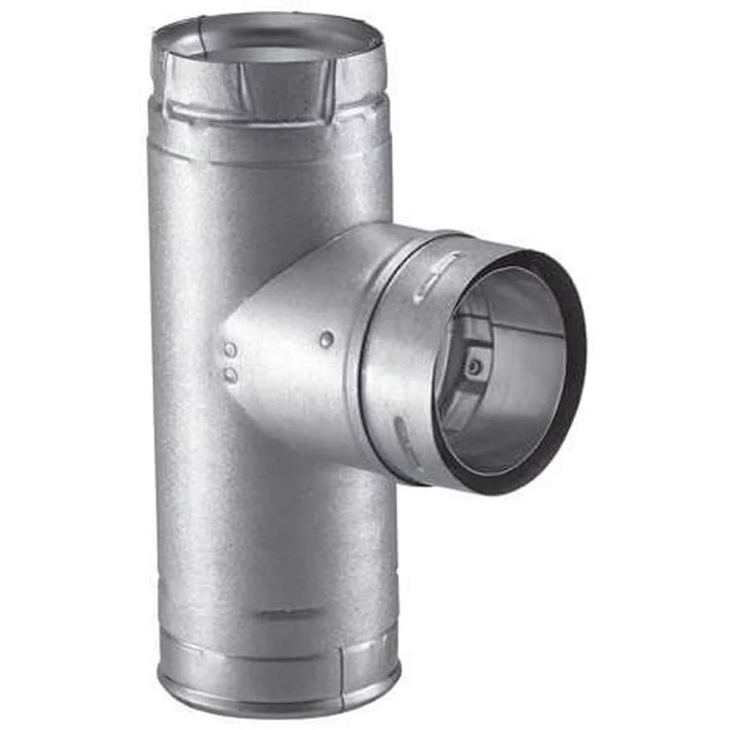Tee Cap PelletVent Galvalume Single 4PVP-T Pro Clean-Out with - 4'' Tee