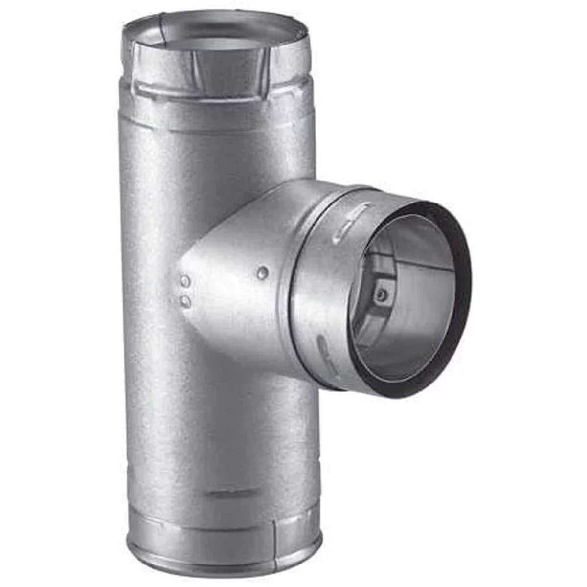 Tee Cap PelletVent Galvalume Single 4PVP-T Pro Clean-Out with - 4'' Tee