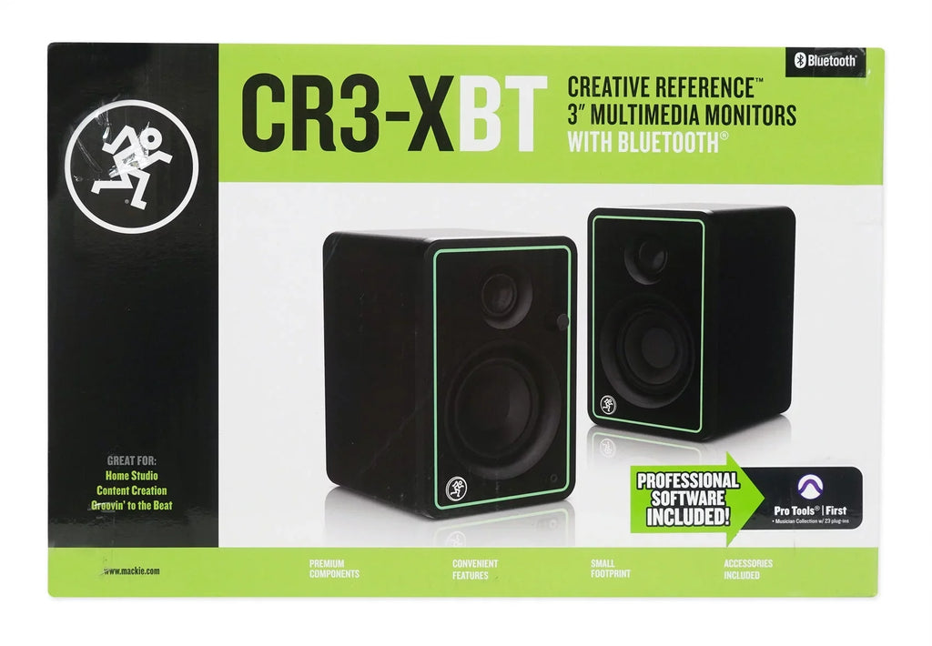 3" 50w Studio Bluetooth Speaker Bluetooth Mackie CR3-XBT Monitors Reference 2) +