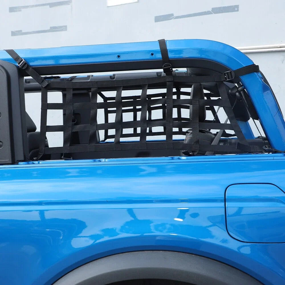Mesh Door Teledu Trunk Side Cargo Protective 21+2 Restraint 2x Rear Net