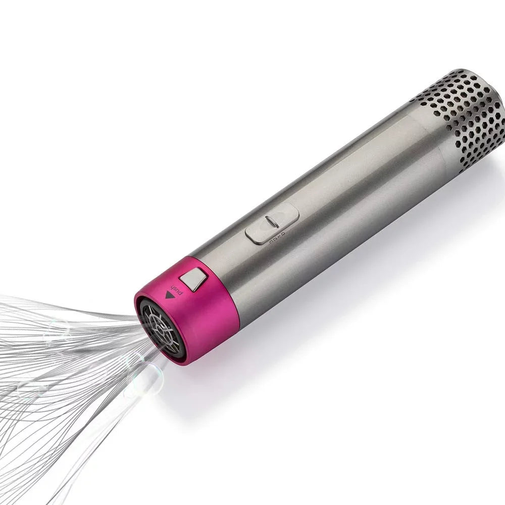 Color: PinkGold Dryer Hair with Heads 5-in-1 Automatic Dryer - Brush Brush Blow Straightening Electric Negative and Brush Styler Curling for - Hair Styling, Detachable Ionic