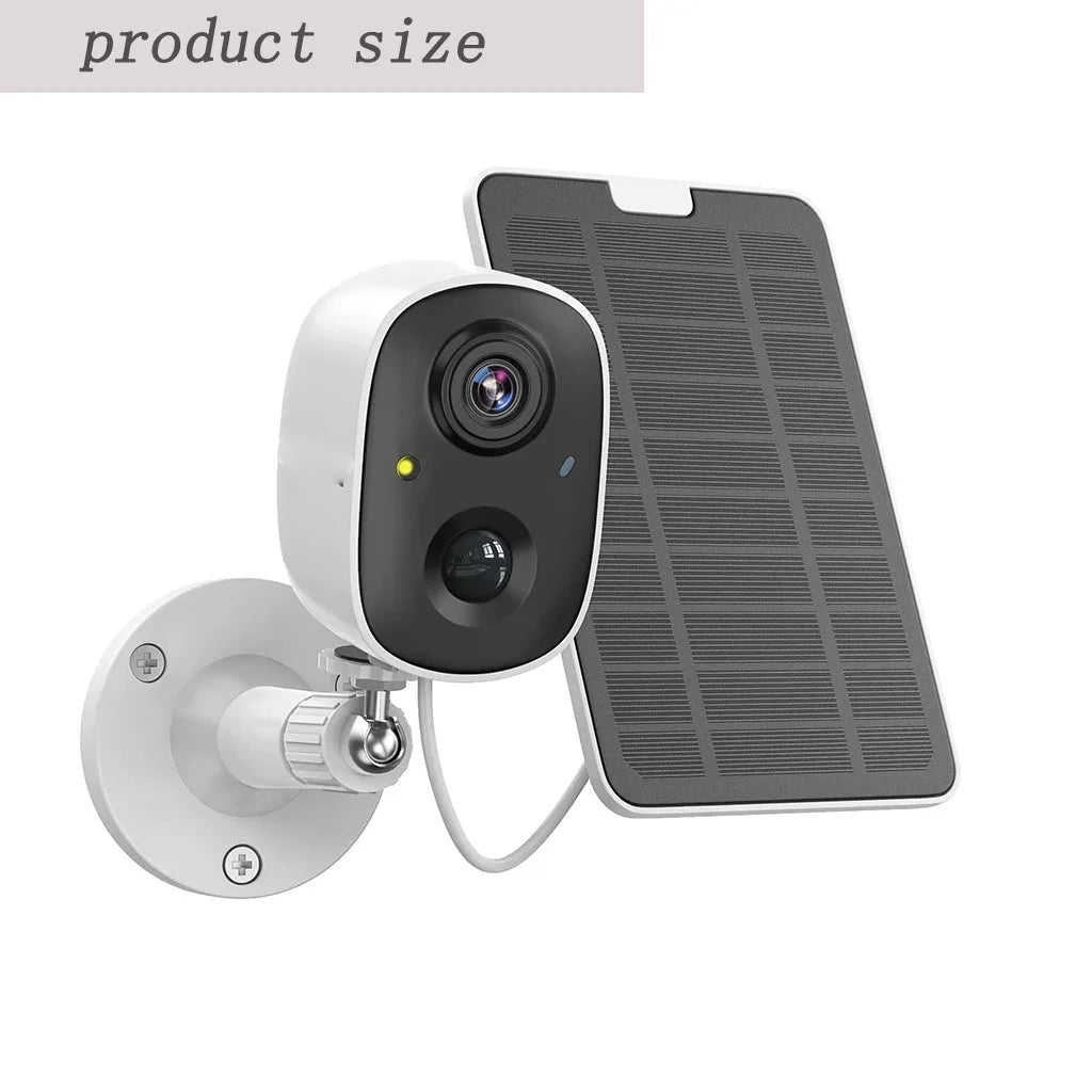 2-Way Color 1080P Siren Powe Audio, Motion Vision Battery Alarm,Cloud/SD Storage,IP65 Camera Wireless Detection, Night Surveillance Outdoor, Solar WiFi Waterproof Camera, Security