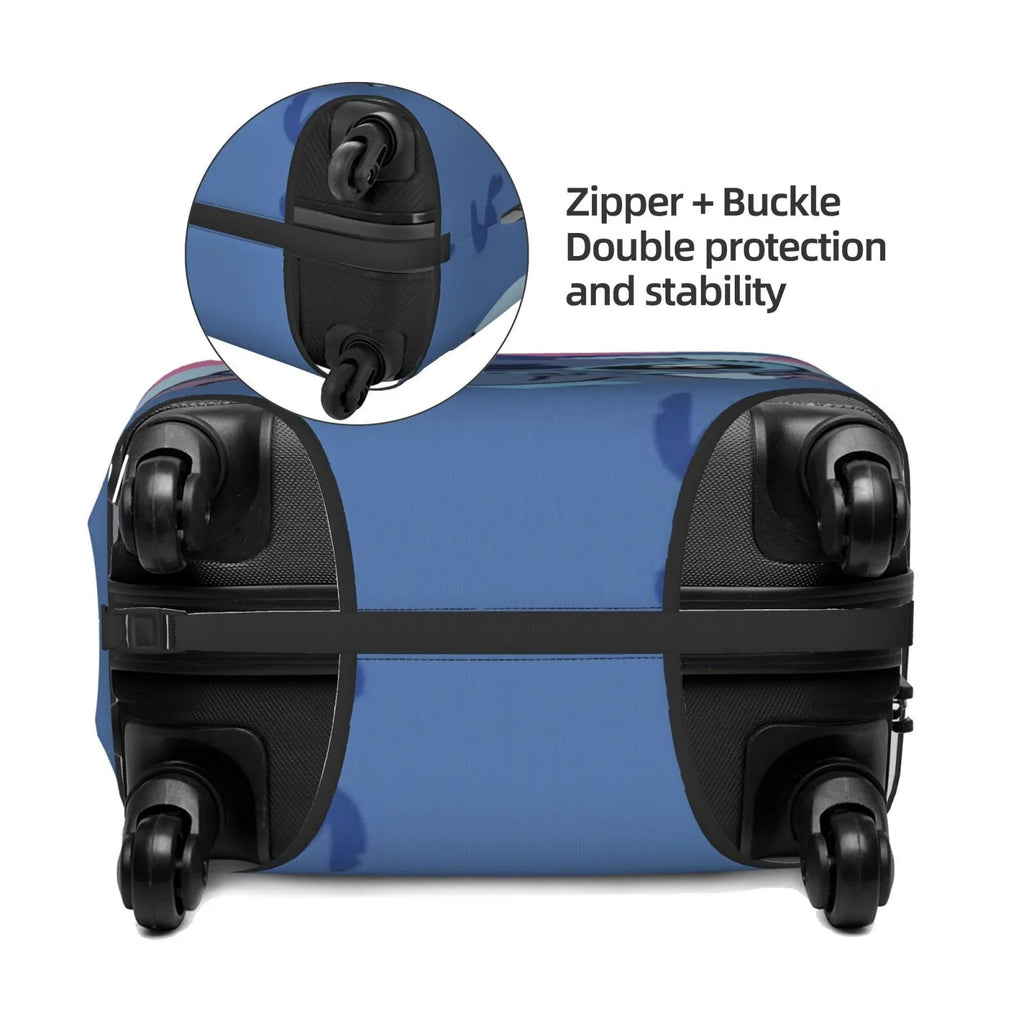 Travel Luggage Stitch Organizers Cover Elastic Protective Fits Suitcase Heart Large Cover