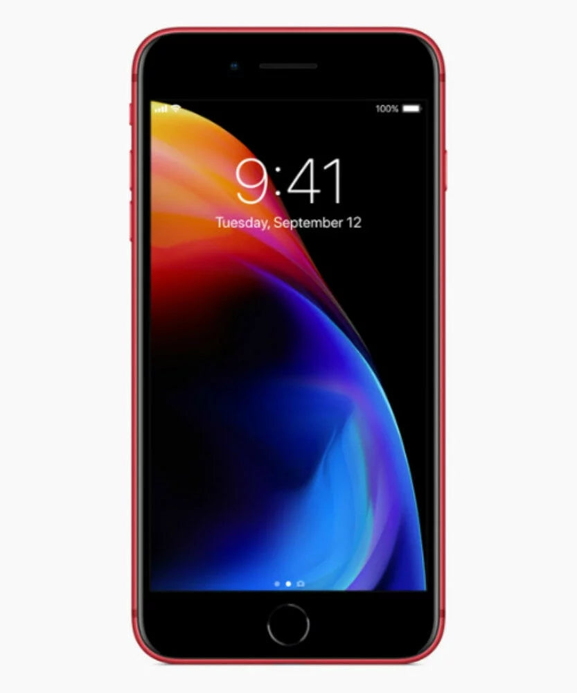 Plus 8 iOS 4G RED Factory (Refurbished) Restored LTE Apple Smartphone Unlocked iPhone