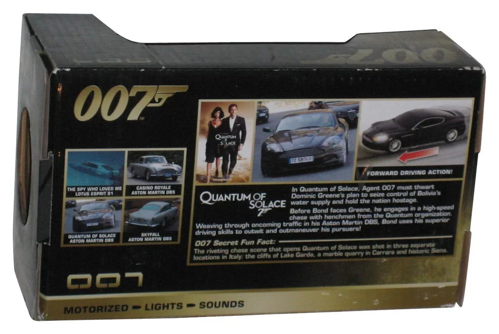 Sounds 007 (1990) DBS James Car of Lights State Bond Toy Motorized (Quantum Solace) - & Black Aston Martin
