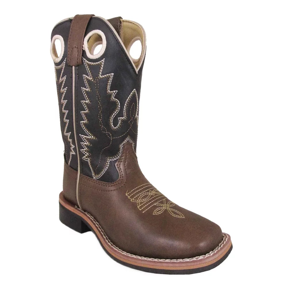 Boots, 3, Blaze SMOKY Kids Brown/Black, Color: BOOTS MOUNTAIN R Western Width: (1685C-3R) Size: