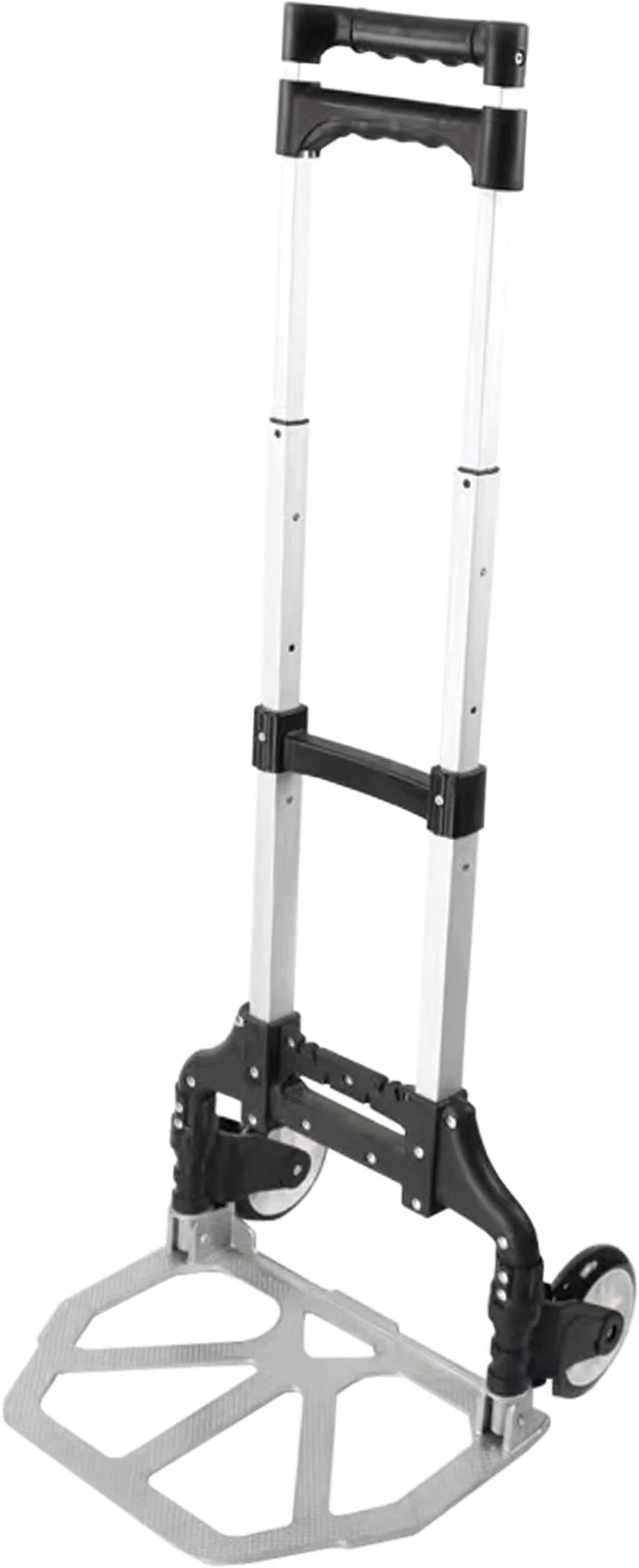 Adjustable Cart, Luggage EUROSTAR Folding Silver/Black LC1800 Height