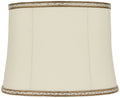 Medium Milano Shades 16" Lamp x 12" and High Fitting Bottom Replacement Finial Cream Harp Washer Drum x Springcrest Top 14"