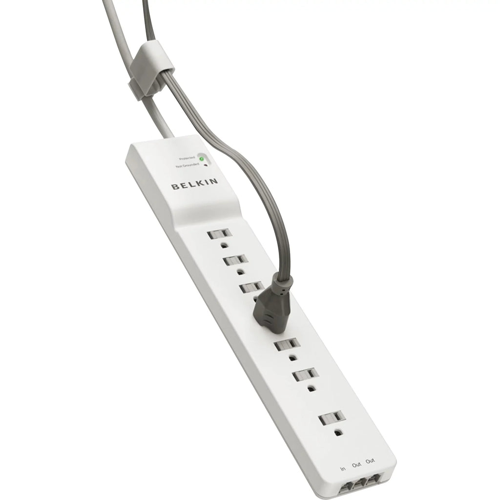 '- J VA Output Input x 7 125 7-Outlet Power - V V AC 125 AC Phone/Fax Protector Belkin Surge - 2320 SurgeMaster - 1875 - AC