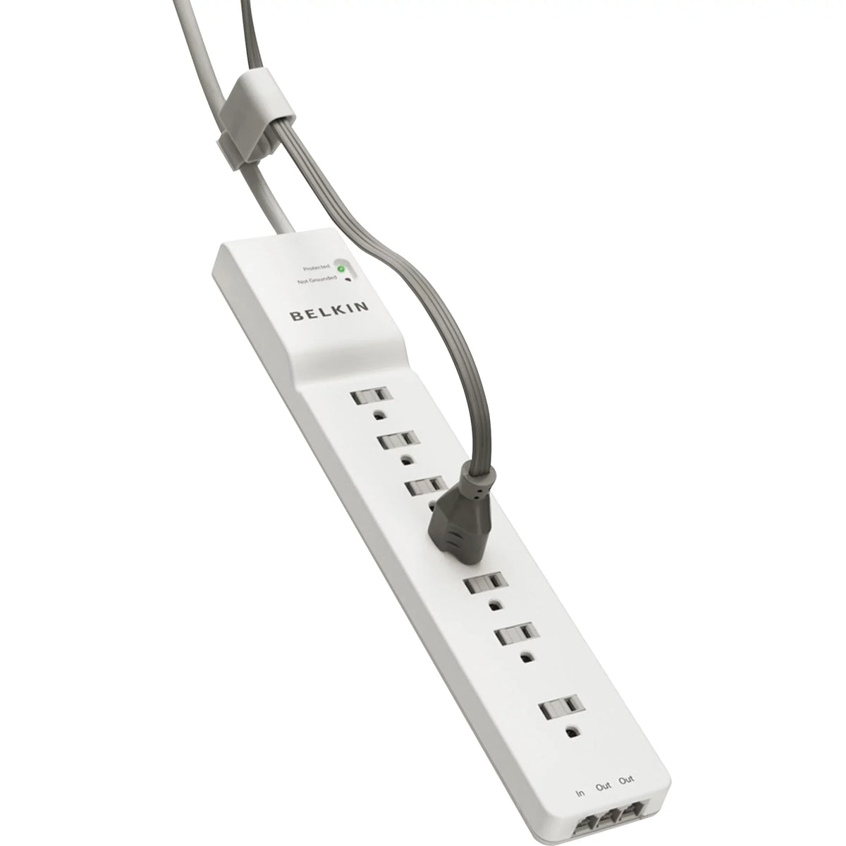 '- J VA Output Input x 7 125 7-Outlet Power - V V AC 125 AC Phone/Fax Protector Belkin Surge - 2320 SurgeMaster - 1875 - AC