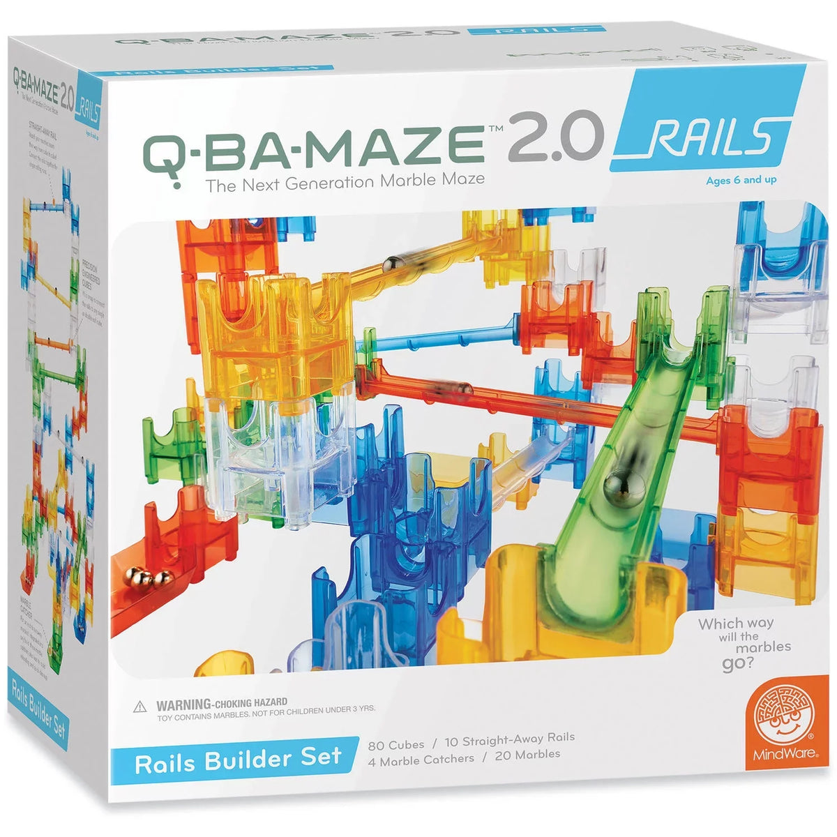 Cube Light-Up - MindWare 2.0: with FREE Ages Rails 6+ Pack Builder Q-BA-MAZE