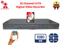 AHD 16TB 32 with CVI Evertech DVR Recorder and TVI Security Channel HDD Surveillance Analog 1080p
