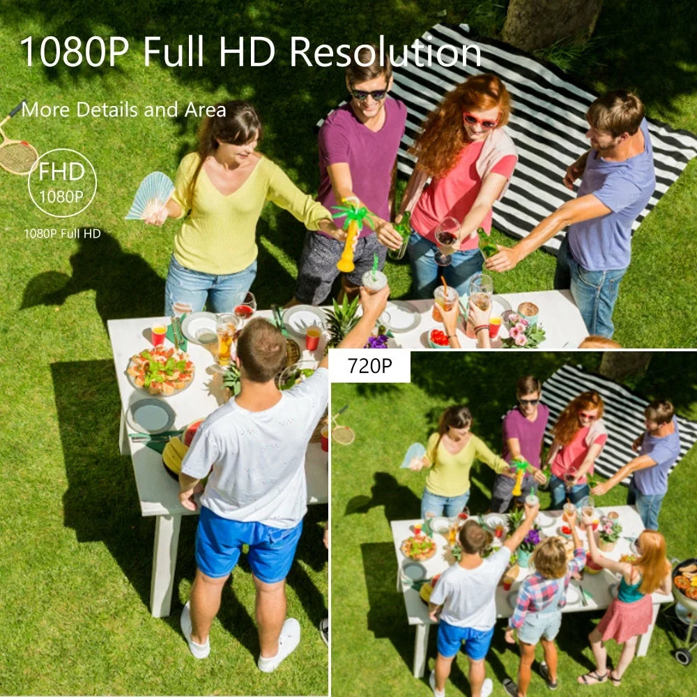 High DVR 1080P Definition IR Walmeck IP66 Vision Analog System with Full Outdoor For Night NTSC Waterproof
