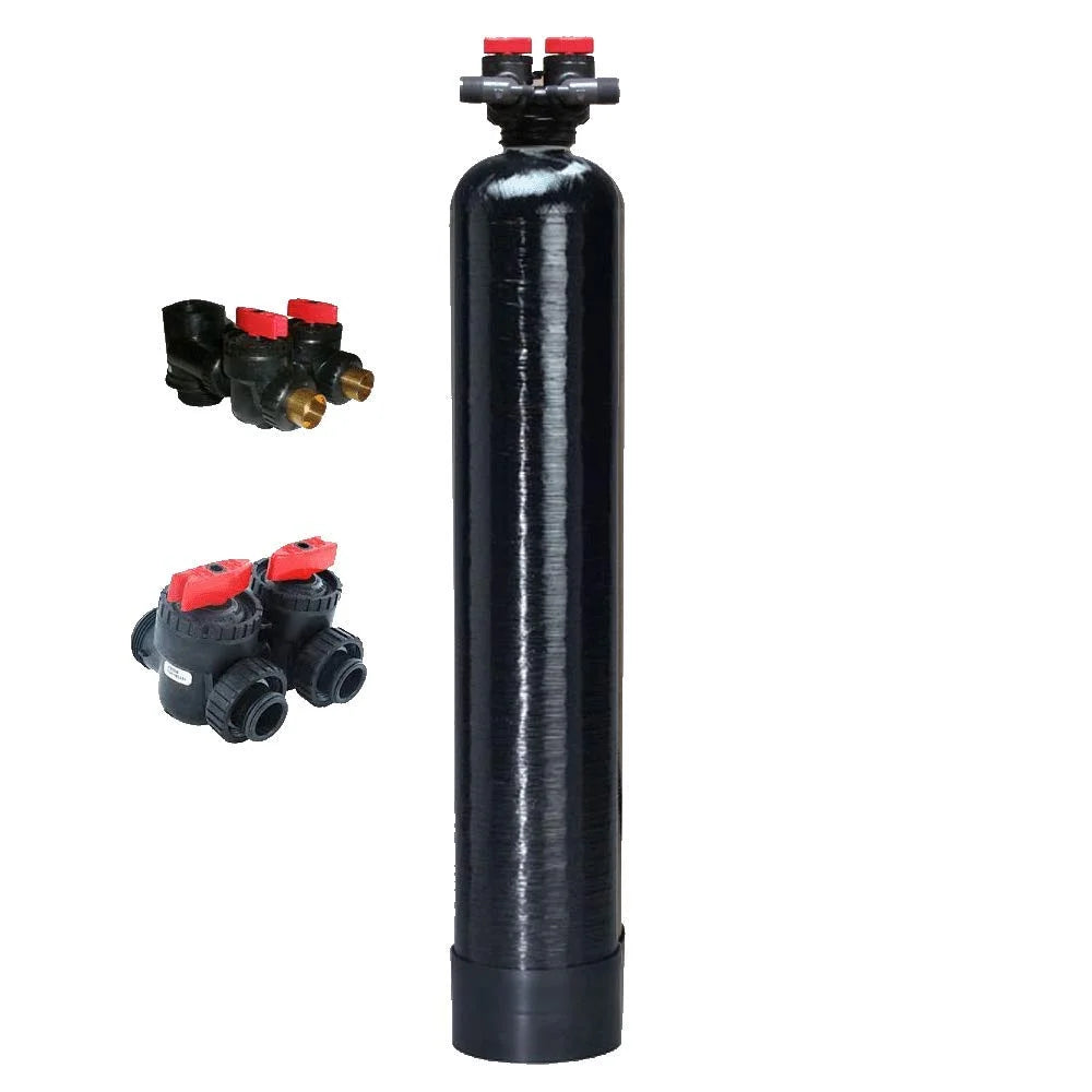 12"x tank Acid 52" House cu Upflow Out 2 Neutralizer Calcite and In ft Whole