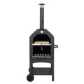 Pizza Outdoor Stone, Pizza Pizza Camping Fithood with Rack, Oven Grill for and Backyard Peel, Wood Fired