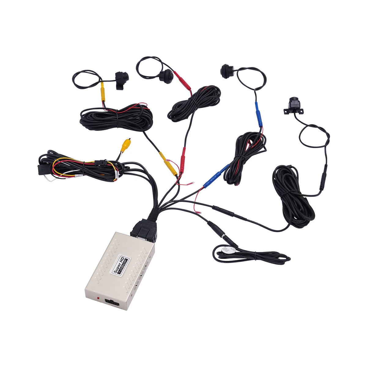 Camera Car Universal System Car OUKANING 4 Kit Panoramic 360° DVR View Rear 1080P Cameras Panoramic Recorder