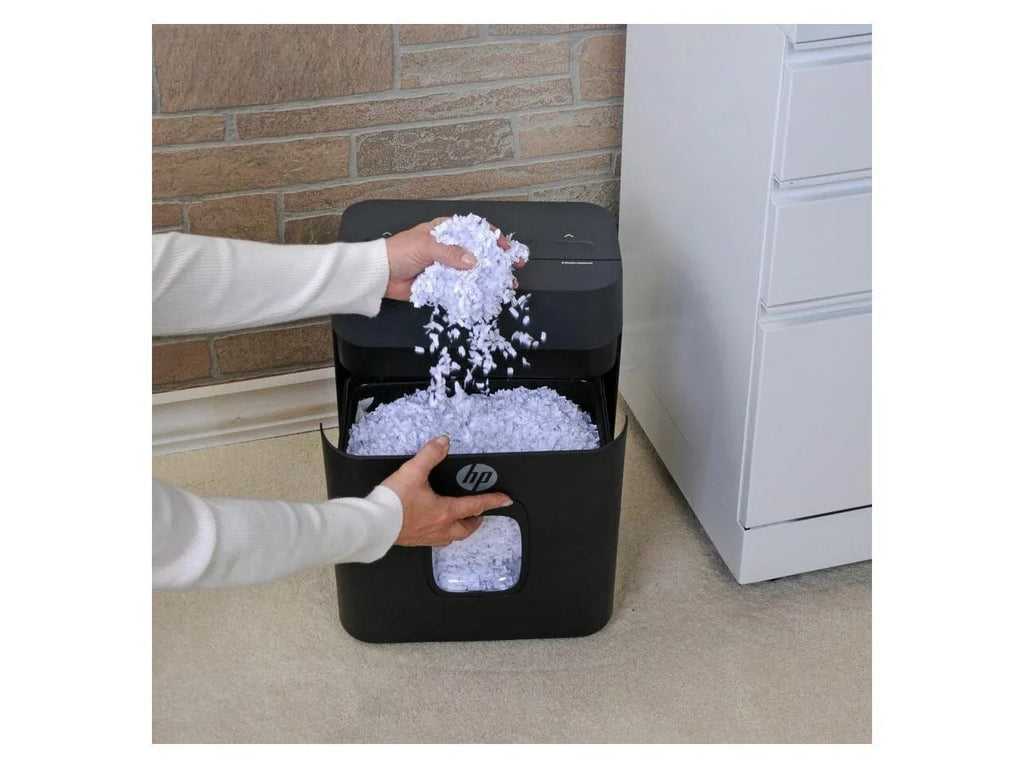 Wastebin Down MC83 gal Time Paper Card, 3 for Minute 8.75" Minute 40 Envelope 3.40 Capacity Credit 8 Pass - Shredder - Cut - - shredding Royal - Per - Throat Run Time - Staples, Cool Paper, Micro