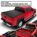 Tonneau 5 Short Ft Cover to For TTC-RU-045 Bed 2021 Vinyl Soft Fleetside Nissan Roll Frontier 2005 Motoring -Up DNA