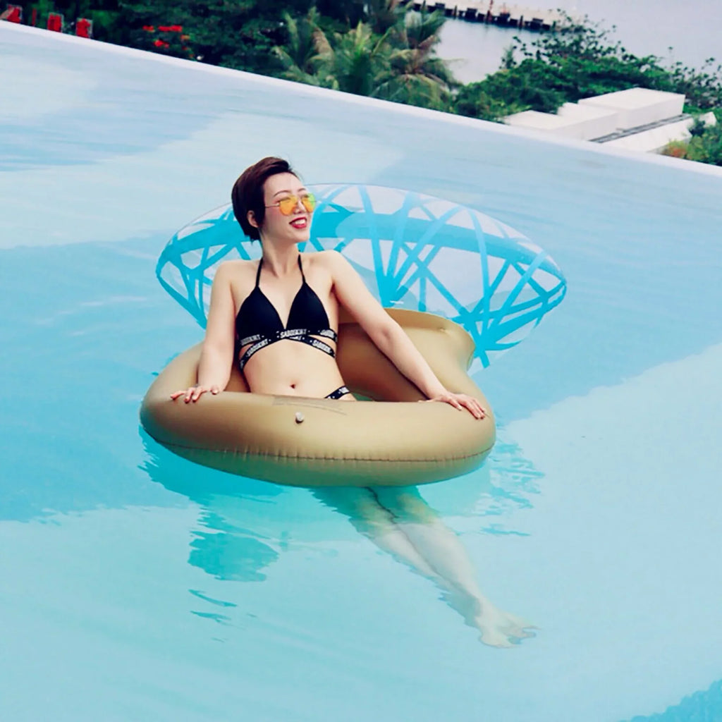 Pool Adults Swimming Diamond Bride Accessories Raft Yejaeka Float Ring,