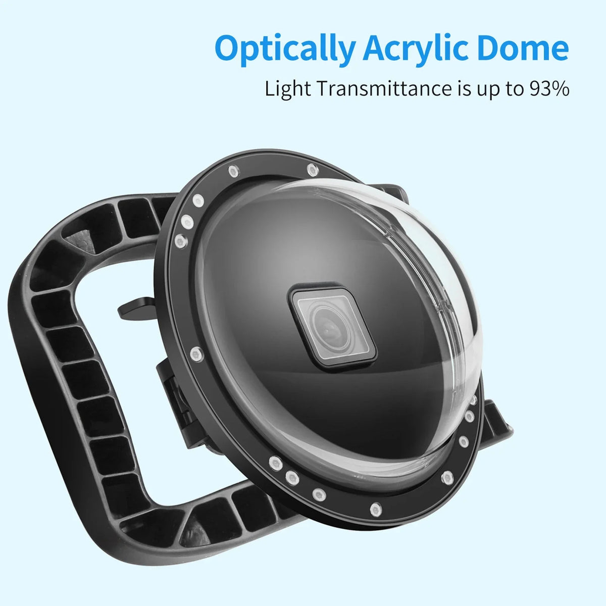 Port 180° Waterproof 45m Case Port,10 9 Handle Case Port Dual Port ive Dome Handle Camera ERYUE Camera ZDHF 45m Mashem Case SHOOT Dual Waterproof Case Camera Camera