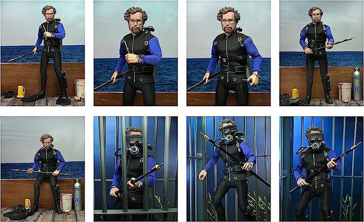 Figure CAGE Hooper Jaws 8IN Action Clothed NECA Shark