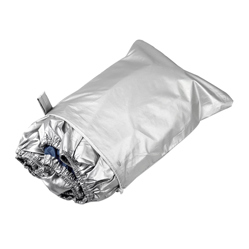and Proof 300D Fits Boat Duty -smashing Protection Oxford Runabouts Fabric TRI-HULL and Durable V-HULL Gecheer Bass Heavy Reflective Cover Waterproof Silver Tear Yacht Boats 16-18FT