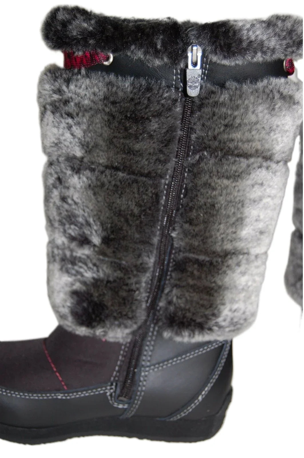 US Black Timberland Preschool Tall Youth Winterberry size 59794 1.5 Boot Fur Medium