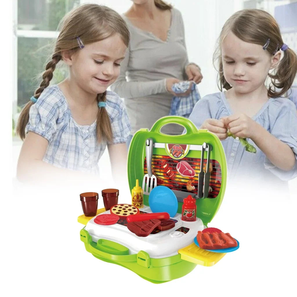 Toys Set Kid BBQ Grill For Kitchen