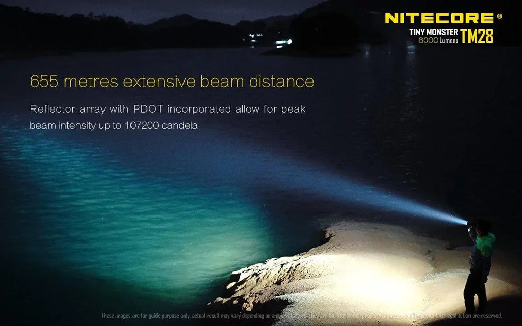 Pack: P12 the can or and home Searchlight be go Outdoor TM28 Recharged Value New Flashlight -Both Nitecore on at
