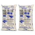 Pool U.S. (2 II Silica Pack) White Sand, Filter Swimming White 50lbs Mystic