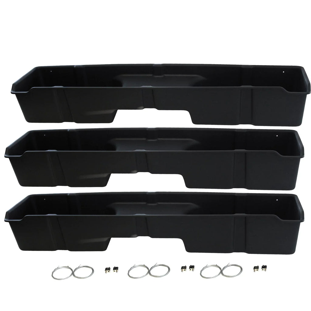 Chevrolet Silverado Under Extended 3500 1500 GMC Seat Compatible with Boxes Red System Storage Cab Auto 3 Hound 2500 Sierra Underseat 1999-2006