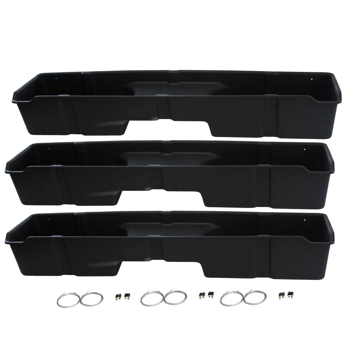 Chevrolet Silverado Under Extended 3500 1500 GMC Seat Compatible with Boxes Red System Storage Cab Auto 3 Hound 2500 Sierra Underseat 1999-2006