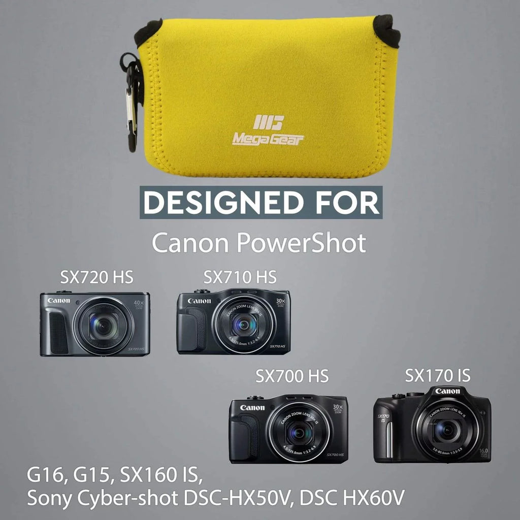 Canon Neoprene IS, SX160 DSC-HX50V, IS SX720 HS, MegaGear G16, HS, Sony G15, DSC-HX60V, PowerShot Case HS, SX710 Camera Canon SX700 SX170