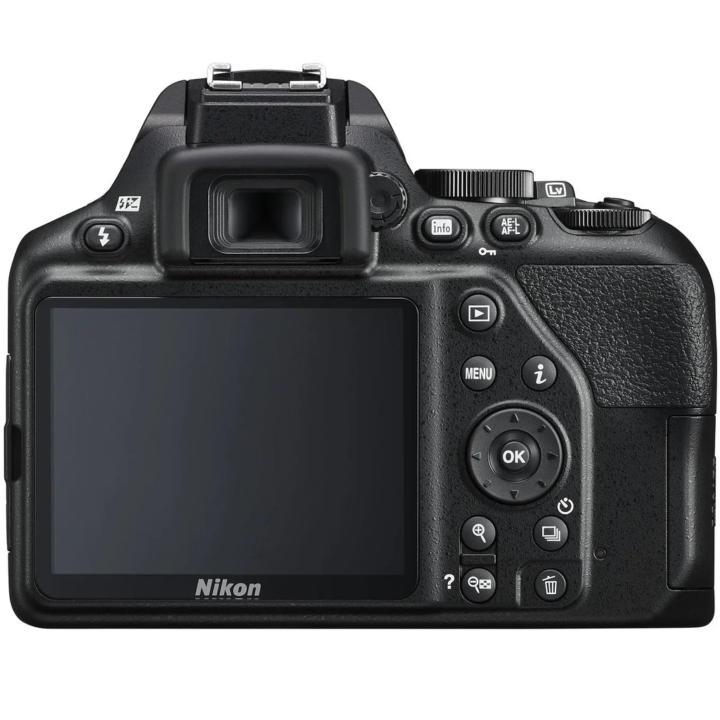 Nikon 70-300mm with ED, f/4.5-6.3G VR NIKKOR AF-P 18-55mm NIKKOR Black DX-Format DSLR D3500 Two & f/3.5-5.6G DX AF-P Lens DX Kit