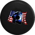 Flag Backup Camera 2019 Wrangler RV Tire JL Jeep Cover American Inch 2018 32 for Spare Waving Welder Iron Worker