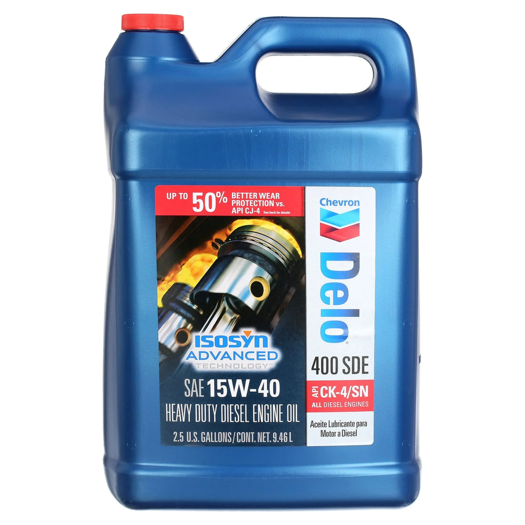 Motor 2.5 400 CK-4 15W-40 SDE Oil, Heavy Chevron Gallons Duty Diesel Delo