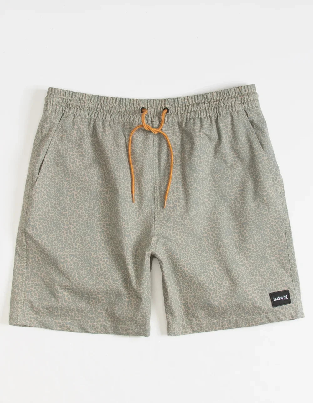 Shorts Gold Hurley Men's Naturals Leopard - Phantom Volley II 18' -(Small)